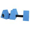 2PCS Triangle Dumbbell EVA Water Weight Barbell Children Swimming Fitness EquipmentBlue