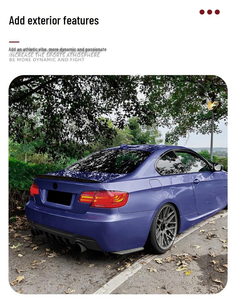 Совместимый спойлер-губа на задний бампер M Sport для BMW 3 серии Coupe E92/E93 для модификации задней части.