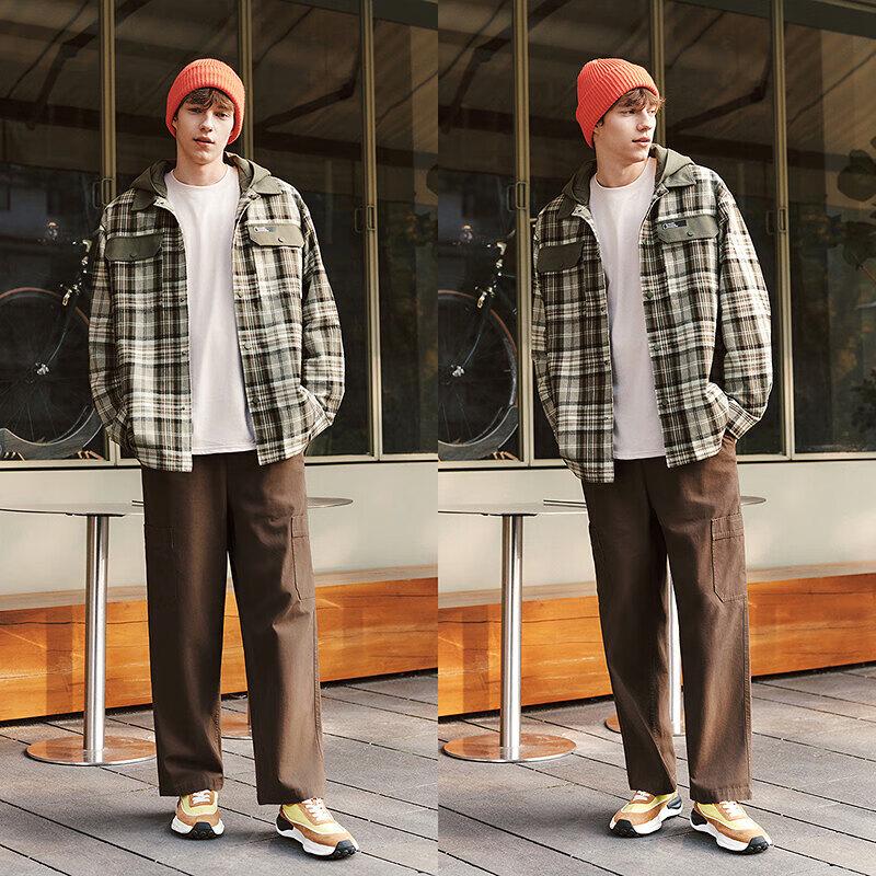 Semir Men's 2025 Spring Geographic Series Plaid Jacket