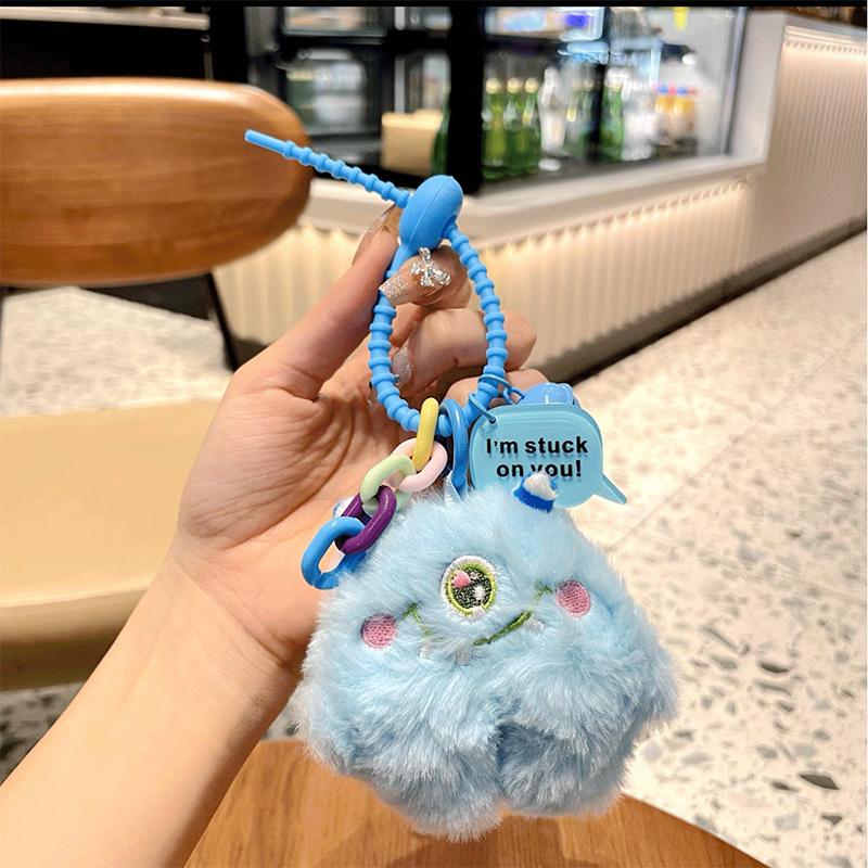 Креативный мультяшный плюшевый маленький монстр, кулон, брелок, украшения, аксессуары для женской сумки