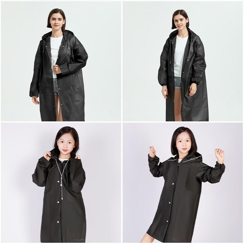 Детский уличный модный плащ для путешествий для взрослых, толстый прозрачный плащ из ЭВК