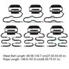 Reflective Strip Dog Running Waist Leash Retractable Double/Single Rope Dong Walking Leash Adjustable Waist Belt Padded Handles