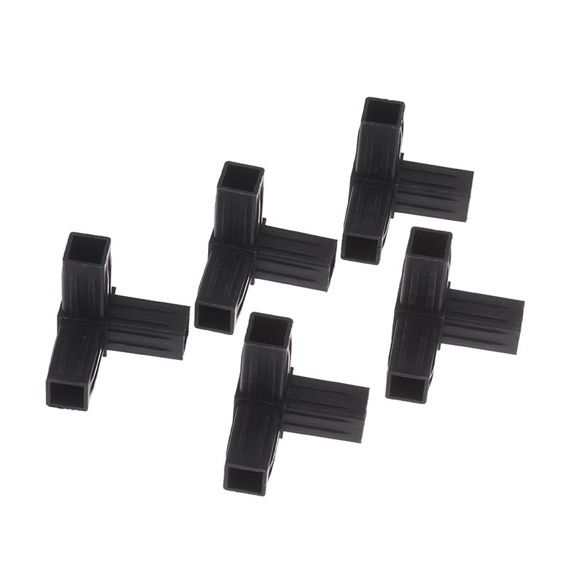 1/5 шт. 20 мм 2/3/4-/5-ходовые угловые фитинги для квадратной трубы 20x20, шестигранные проходные пластиковые фитинги, соединитель ABS