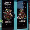 PVC Christmas Window Glass Stickers DIY Snowflake Wall Stickers Creative Santa Claus Decal  Window