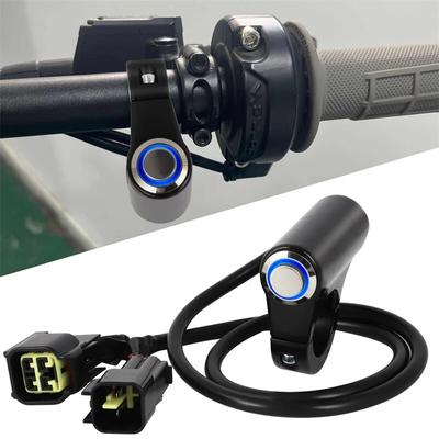 Синий светодиодный переключатель фар для Talaria Sting R MX4 Plug N Play, электрический внедорожный велосипед, головной светильник, вилка лампы, экономит заряд батареи
