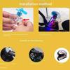 Car Rotatable Airplane Wind Powered Small Led Light Airplane Decor Car Styling Ornaments Bikes MotorcycleBicycle Decorations
