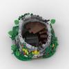 Модель замка MOC, архитектурная смотровая башня - набор игрушек-конструкторов из мелких деталей, 377 деталей - подходит для всех ent