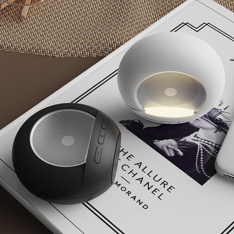 New Mini Bluetooth Speaker Night Light, Bass Subwoofer, Hi-Fi Loud Sound, Home Decor Gift