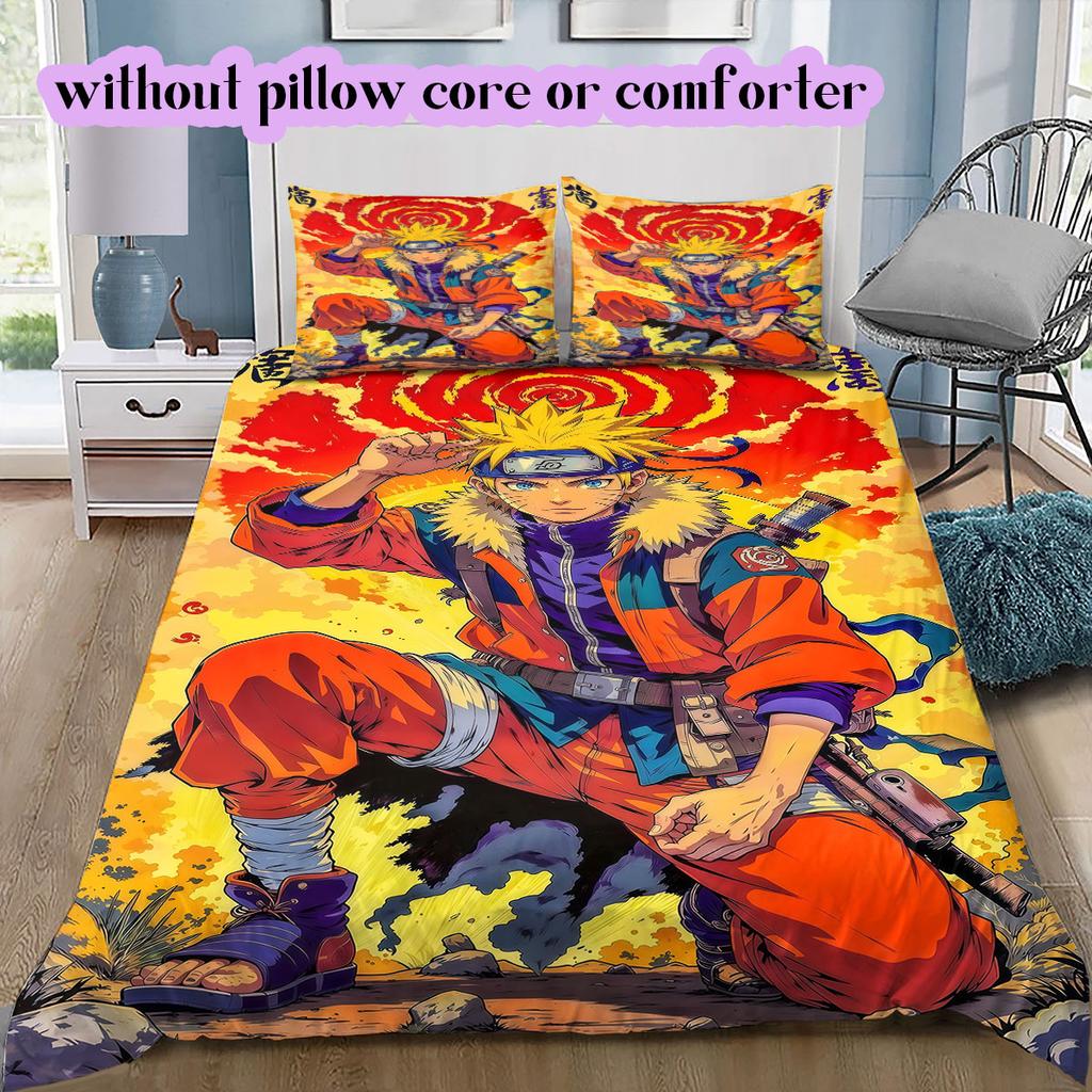 Naruto anime Soft and Comfortable Duvet Cover, Children's Bedding Set Gift, Extra Large Size, Various Sizes Available