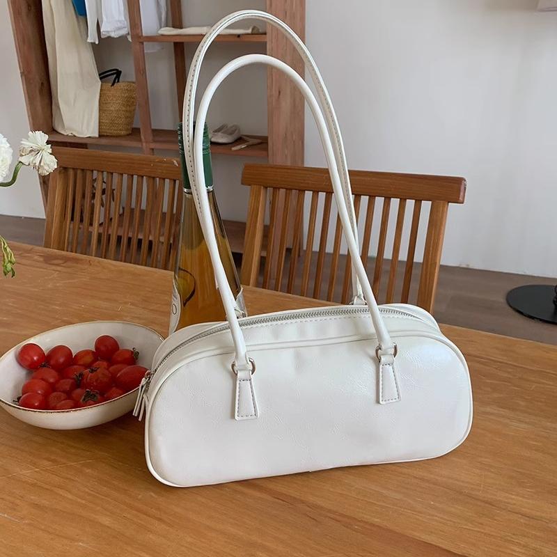 Новые женские сумки через плечо, модные женские сумки из искусственной кожи, подушечки для бостона, повседневные сумки под мышками, однотонные роскошные сумки