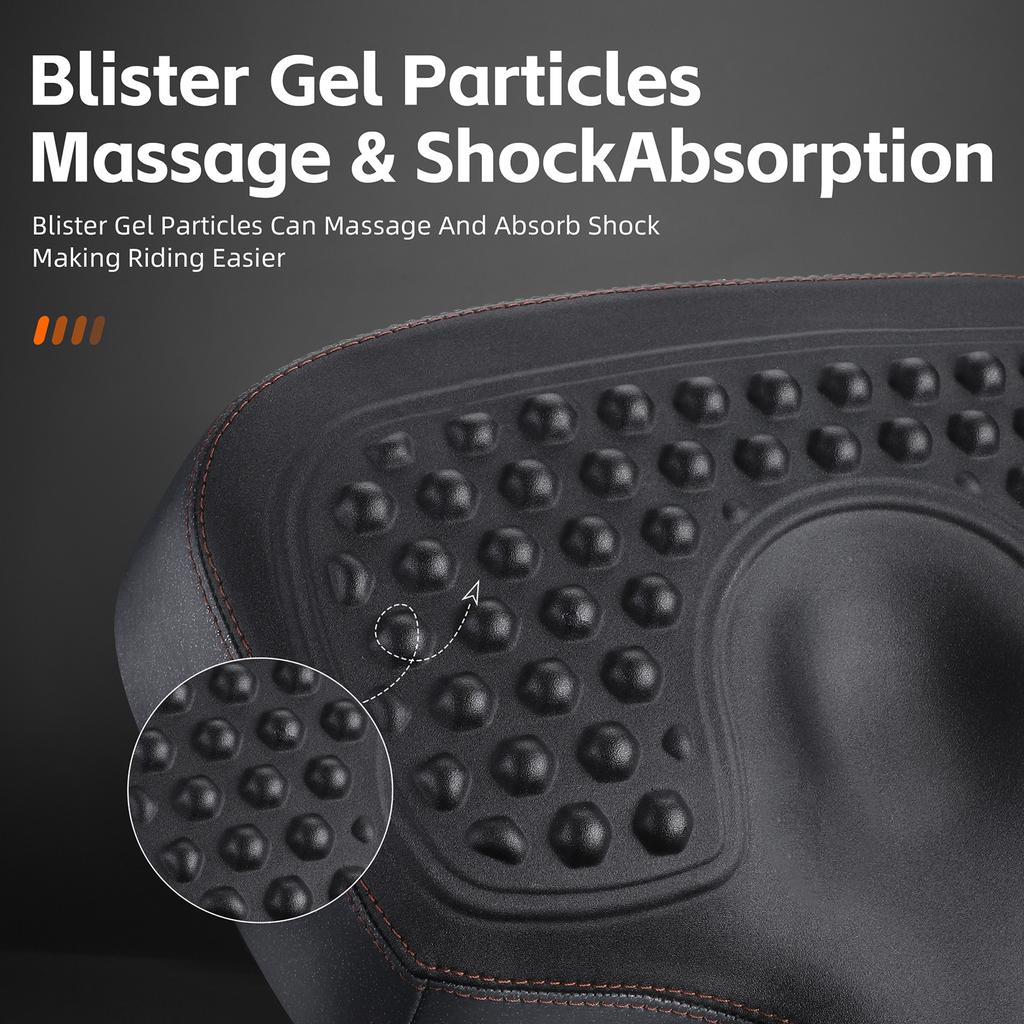 Thickened and Widen High Elasticity Bike Saddle Soft Waterproof PU Pad Road Bicycle Seats Comfort