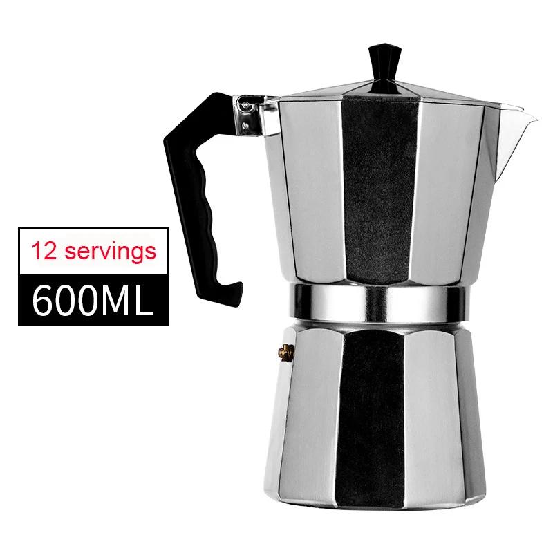 Mocha Coffee Maker Espresso Latte Filter Stove Coffee Maker Espresso Maker Italian Coffee Maker 50/300/450ml Home Coffee Pot