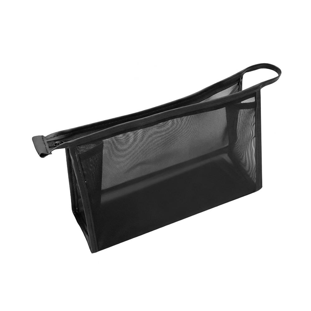 Mesh Transparent Makeup Bag Simple Style Portable Lipstick Storage Bag Large Capacity Organization Bag Toiletries Organization