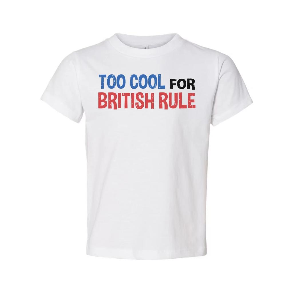 Too Cool For British Rule Graphic Tee Unisex United States Pride Shirt With Vint