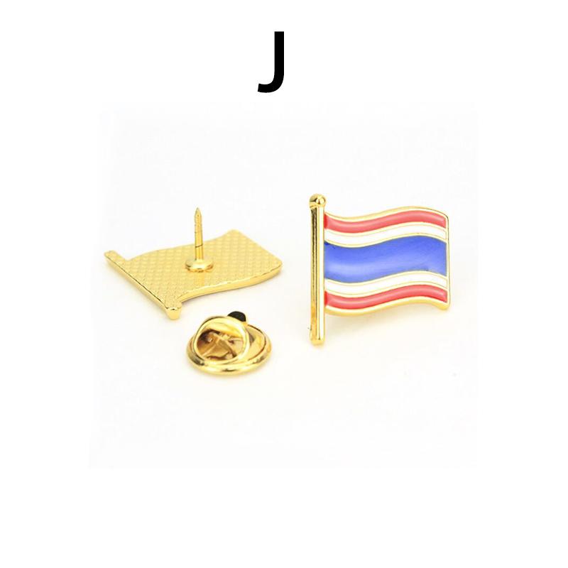 1Pcs Jewelry Gift Collar Pin National Flags Brooches Button Badge Russian Tricolore Hat Bag Clothes