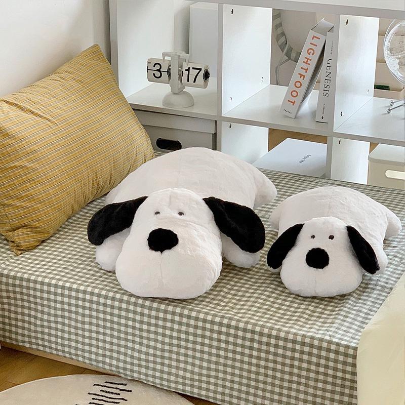 Милая Черно-Белая Плюшевая Игрушка Мопс Для Девочек, Идеальный Компаньон для Кровати, Лучший Подарок на День Рождения для Лучших Друзей