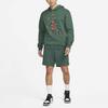 Jordan Толстовка с капюшоном Essentials Fleece с принтом Jumpman Basketball, мужская зеленая толстовка DC9714-333