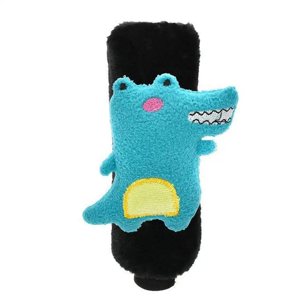 Милый мультяшный автомобильный чехол для рычага переключения передач, мягкий плюшевый чехол для автоматического рычага переключения передач, чехол для ручного тормоза, ремень безопасности, чехол для зеркала заднего вида, автомобильные аксессуары