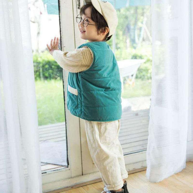 Children's Waistcoat Thick and Warm Plush Vest for Boys and Girls