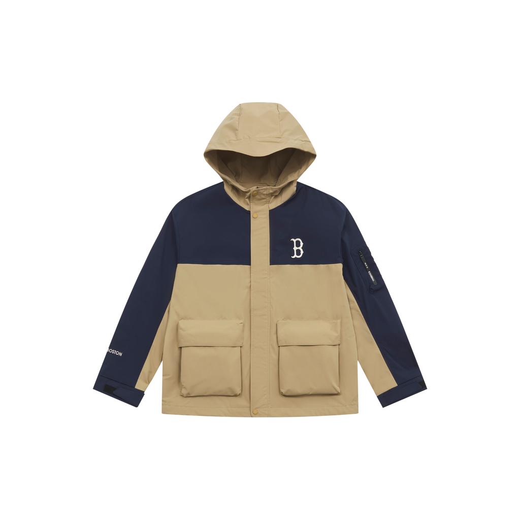 Новая базовая коллекция MLB Базовая куртка Boston Red Sox SS25 Пальто Унисекс Морской синий/Хаки 3AWJB0551-43BGP