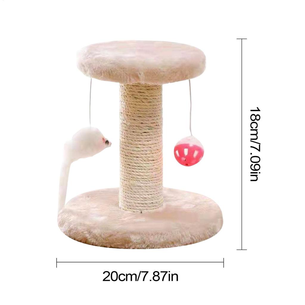Когтеточка для кошек Сверхпрочная Когтеточка для кошек для дома Дерево для лазания с интерактивной игрушкой Аксессуары для домашних животных для кровати, дивана, тренировки