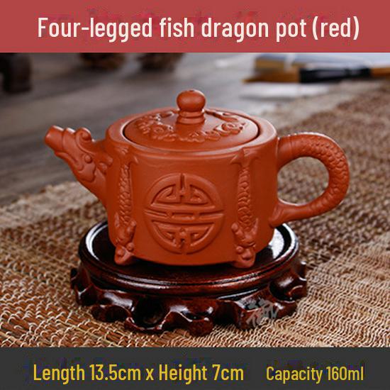 Коллекция чайников из фиолетовой глины: 72 модели, чайники Zhuni Xishi объемом 120–200 мл, идеально подходящие для утренних рынков