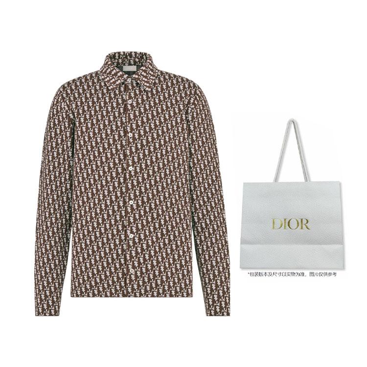 Dior 2020s Oblique jacquard over-shirt 023M550AT099-C087