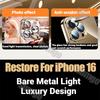 Silicone High Quality Plating Transparent Case For iPhone 16 15 14 13 12 11 Pro Max 16 Plus Lens Protector Shockproof Soft Cover