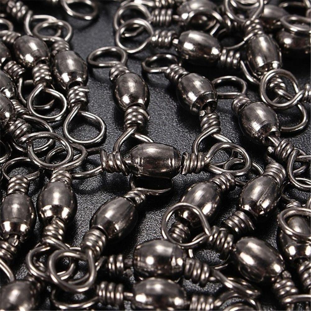 50pcs Ball Bearing Fast-lock Nice Snap Connecting Snap Swivel Connector Bearing Rolling