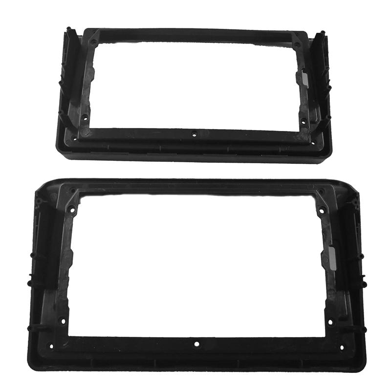 2 Din 9 inch Car Radio Fascia for Mitsubishi Pajero Montero V31 Cheetah Kingbox Stereo Frame Plate Adapter Navigation Panel