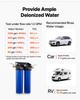 VEVOR Deionized Water System for Car Wash, Spotless Car Wash Water System with 2 x 4L DI Resin, Bypass Valve & TDS Meter