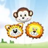 1pcs Hand Held Animal Head Balloon Lion Monkey Cow Giraffe Zebra Birthday Decoration Party Supplies