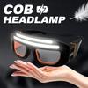 1 упаковка светодиодных перезаряжаемых очков-фонарика с 3 режимами, USB C, hands-free, для кемпинга, рыбалки, езды на велосипеде, пешего туризма