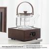 Moda Lanca Electric Tea Brewing Set with Walnut Wood Accents