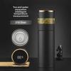 Men's Portable Thermos with Tea Separator & Intelligent Temperature Gauge - 316 Stainless Steel Water Cup