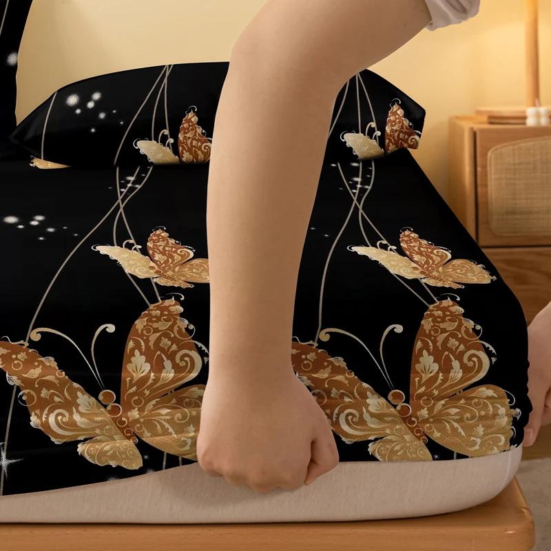 1 Piece Of Kingdee Opera Pattern Frosted Bedsheet, Bedroom Printed Bedspread, Bedding (Excluding Pillowcases)