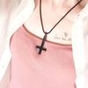 Ювелирные изделия из нержавеющей стали перевернутый крест цепочка ожерелье для мужчин, перевернутый крест ожерелье кулон ожерелье с перевернутым крестом