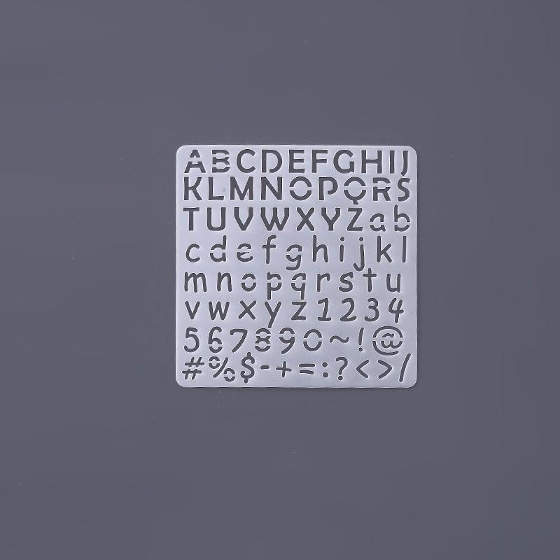 5 шт., кружевная линейка, шаблон для рисования, линейка, шаблон для рисования «сделай сам», английский алфавит/Рождество/воздушный шар/любовь, граффити, выдолбленный шаблон