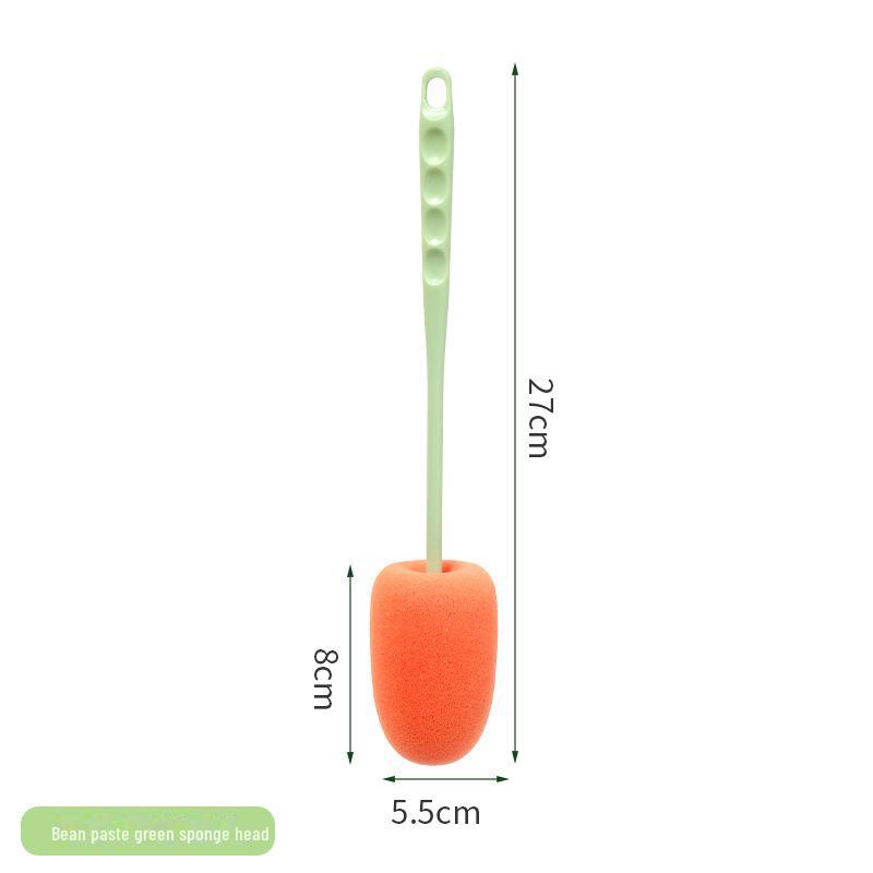 Colorful Silicone Cup Brush with Long Handle for Versatile Kitchen Cleaning