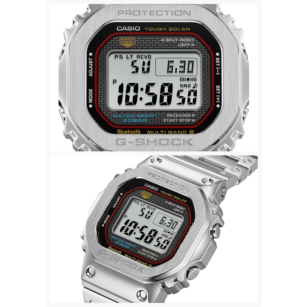 [Casio] Часы G-Shock [Оригинальный продукт для внутреннего рынка] С Bluetooth Полностью металлические Радиоуправляемые Солнечные GMW-B5000D-1CJF Мужские Серебристые