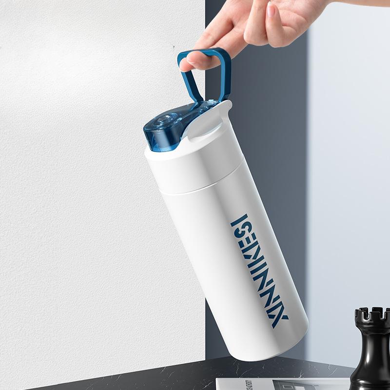 Термос большой емкости, мужская студенческая спортивная кружка для воды