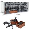 MOC Set WW2 SWAT Военное оружие Комплект оружия для дома Аксессуары Тюрьма Строительные блоки Игрушки Совместимые классические солдатики Кирпичи