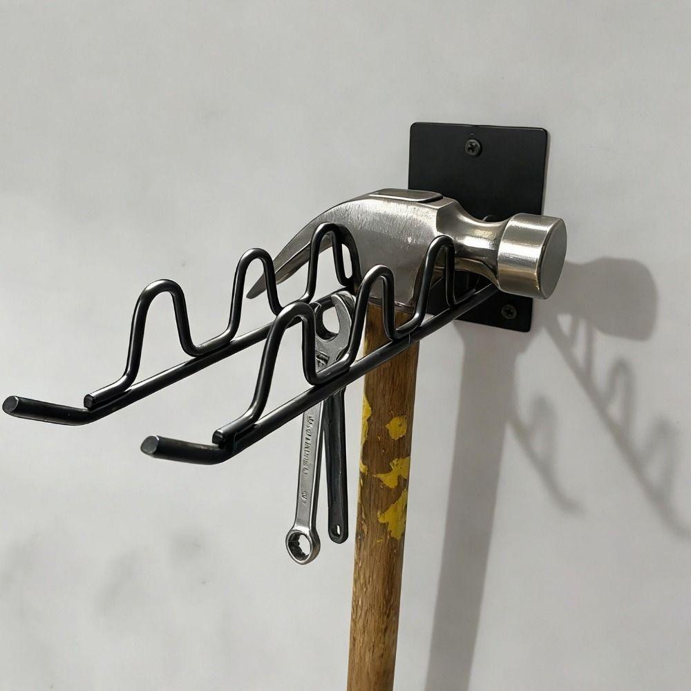 Wall Mounted Garden Tool Storage Rack Large Capacity Wall Garage Storage Rack Broom Holder  Indoor