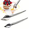 1 шт. DIY ложка для шоколада из нержавеющей стали с цветочным декоративным фильтром для выпечки кондитерских изделий, инструмент для торта