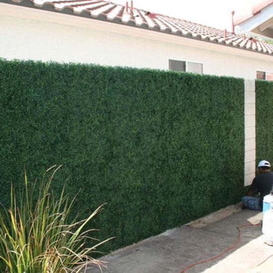 Искусственные листовые травяные ограждения, вечнозеленые панели изгороди, имитирующие стену растения