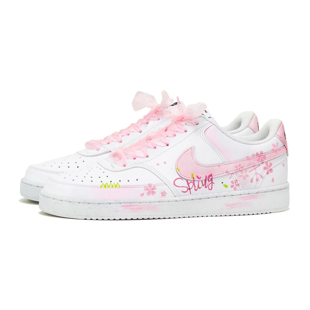 Nike Court Vision 1 Low top Skateboard Shoes Unisex Pink White DH2987-101(Team1171--)