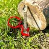 Cool Guitar Key Chain Hip Hop Musical Instrument Keychain Key Chain Guitar Keyring  Man Women
