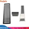 Автомобильные педали из нержавеющей стали для Volvo S90 S 90 2016-2022, газовое топливо, акселератор, тормоз, подставка для ног, накладка на педаль