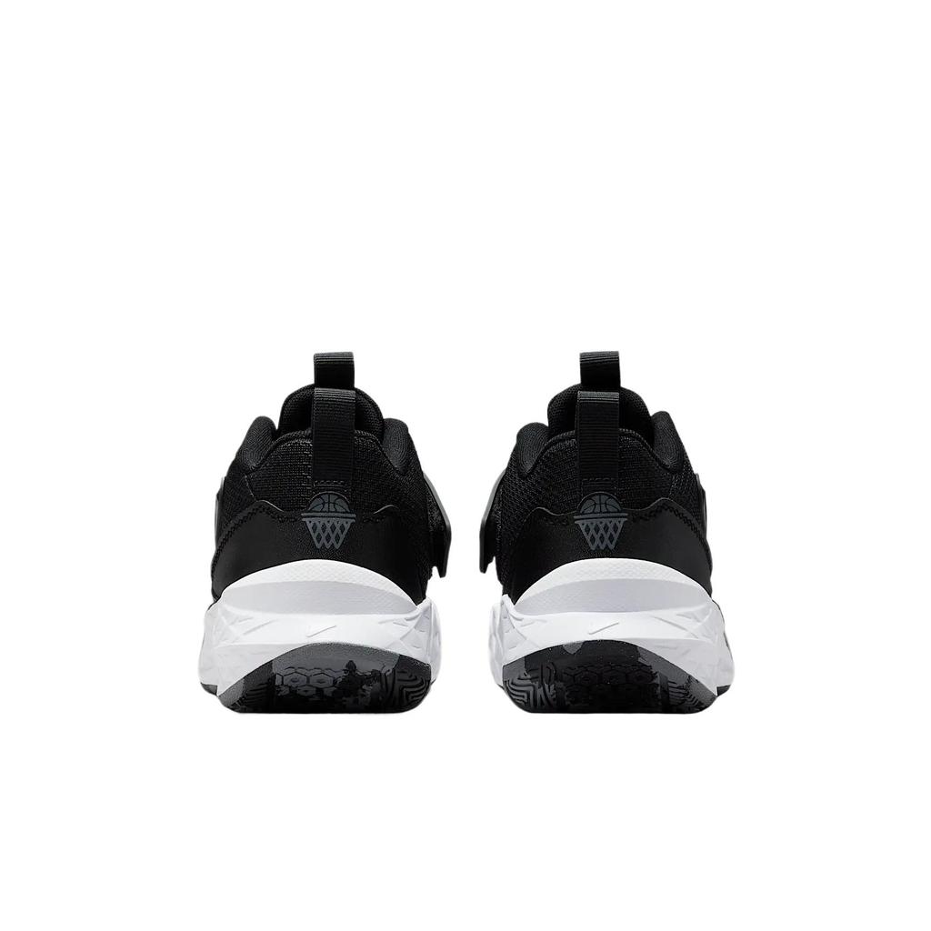 Nike Team Hustle D12 GS Черно-белые детские кроссовки Антрацит HF6279-002