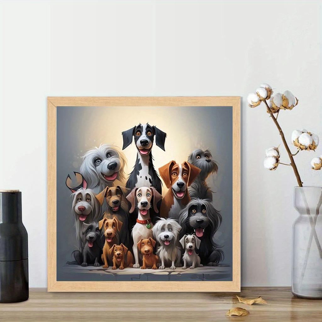 DIY алмазная живопись собака семейный портрет набор для вышивки крестом мозаика искусство алмазная живопись полный круг/квадратный алмаз украшение дома